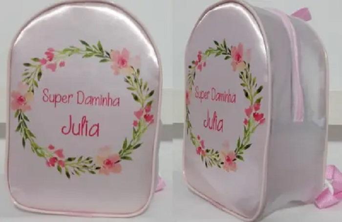 Mochila em Sarja Personalizada Pajens e Damas