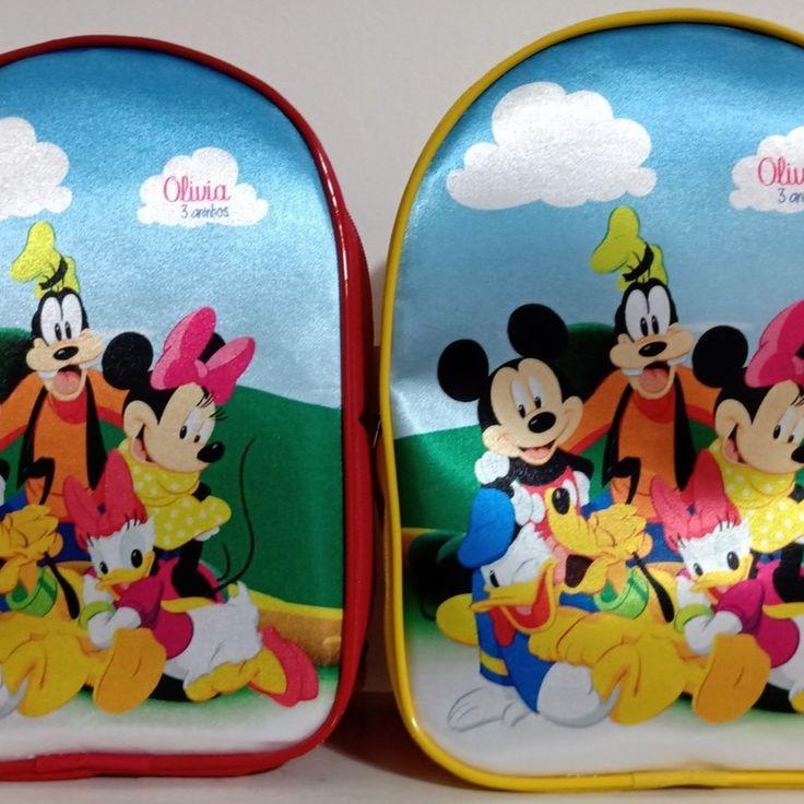 Mochila Personalizada Mickey e Turma