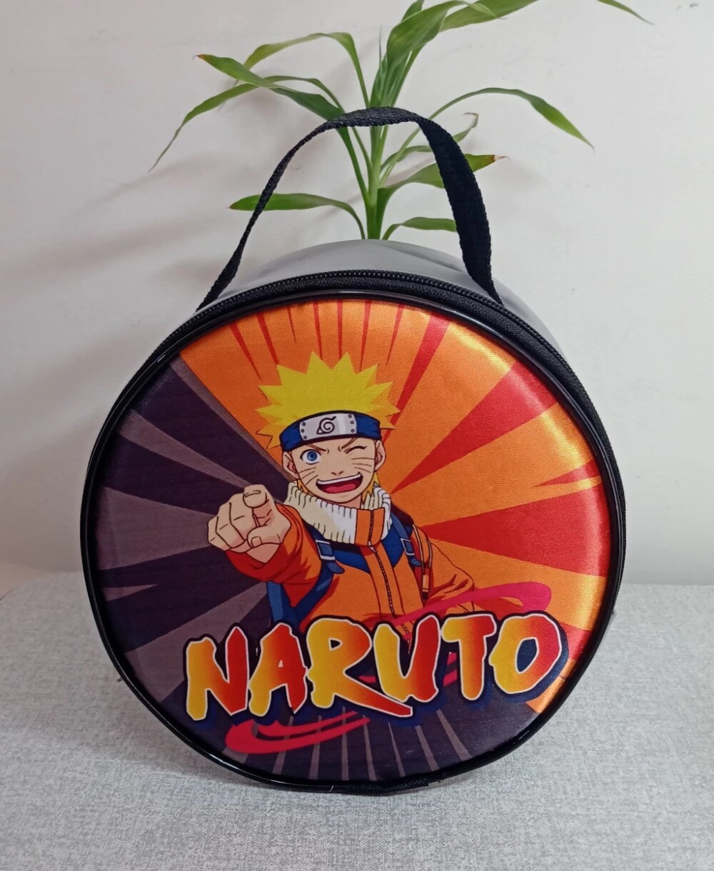Bolsa Redonda Naruto 19x19x7 Personalizada Lembrancinha Aniversá