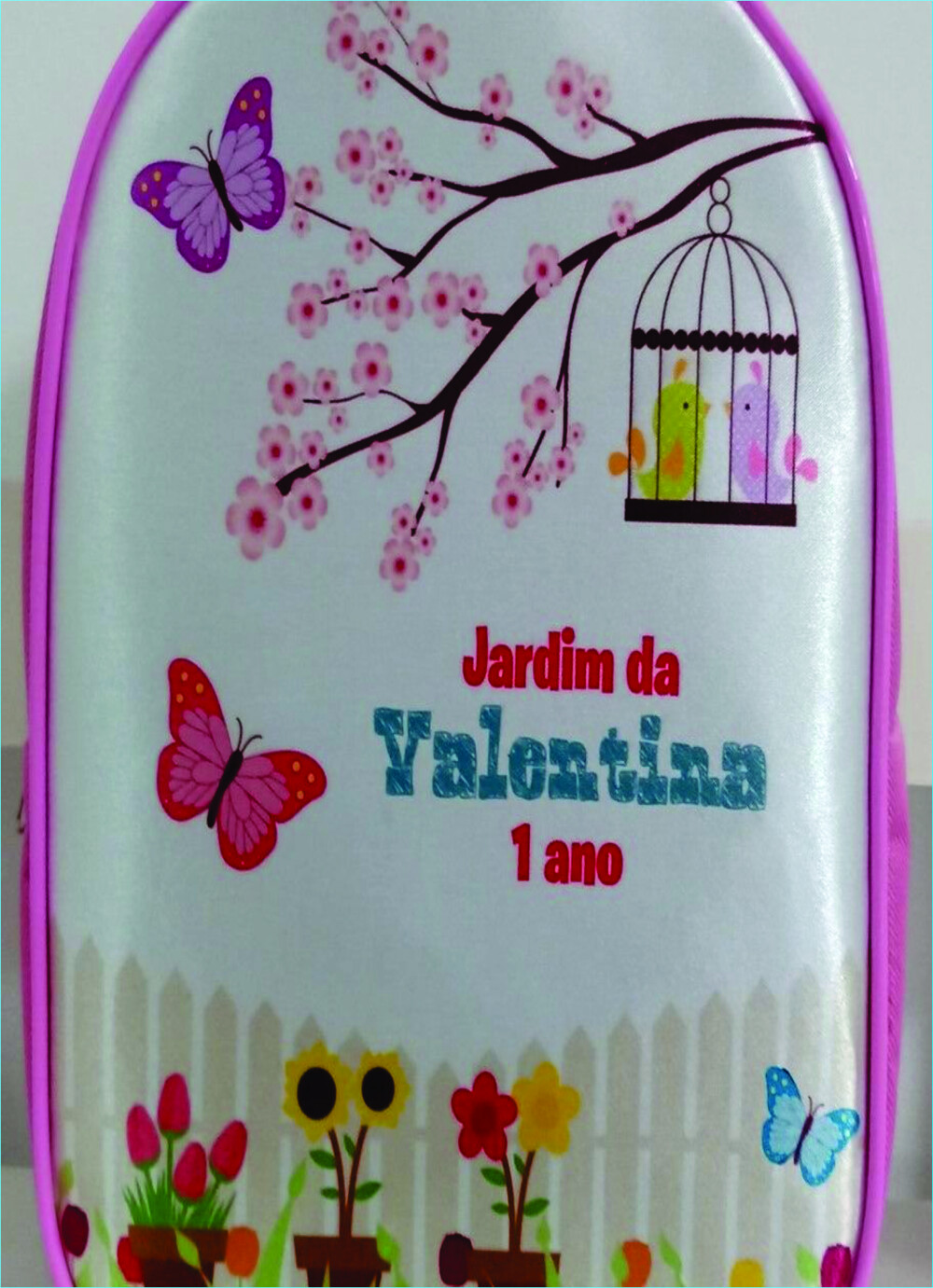 Mochila Personalizada Jardim Encantado