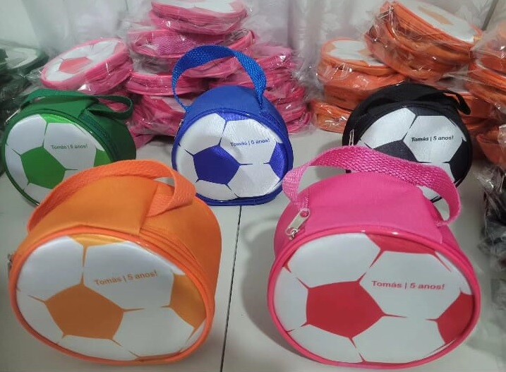 Bolsinha Bola de Futebol Lembrancinha 15x15x8 | Compre Aqui