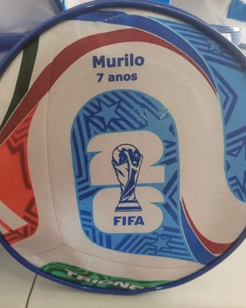 Bolsa Personalizada Bola de Futebol - lembrancinha de aniversario