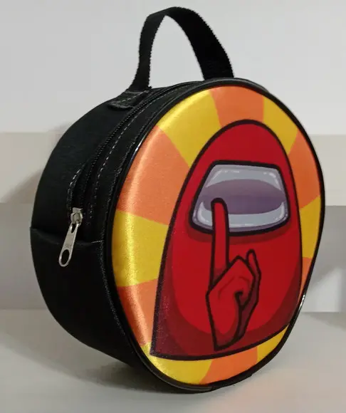 Bolsa Redonda Among Us 19x19x7