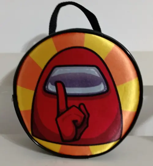 Bolsa Redonda Among Us 19x19x7