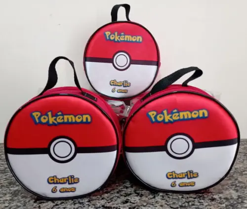 Bolsa Redonda Pokebola 19x19x7