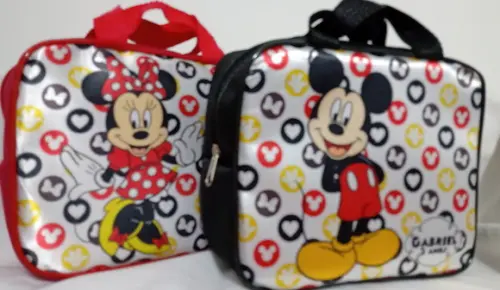 Bolsa Retangular Personalizada Mickey e Minnie