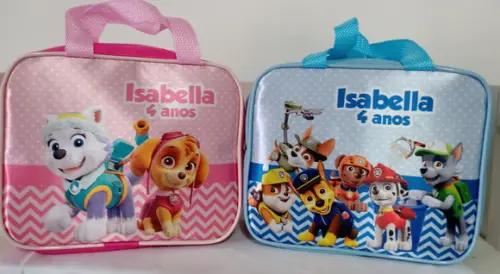 Bolsa Retangular Personalizada Patrulha Canina
