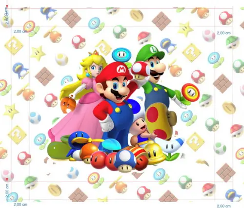 Bolsa Retangular Personalizada Super Mario Bros
