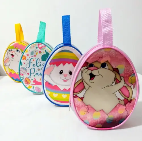Bolsinha Oval de Páscoa Princesa e Super Heróis