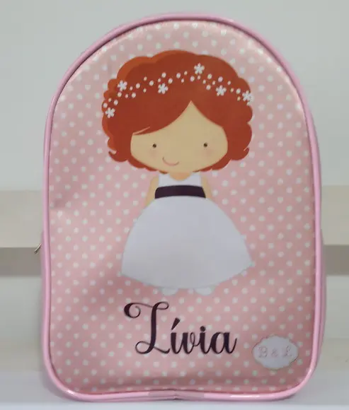 Mochila Pajens e Damas Bonequinhos Personalizada