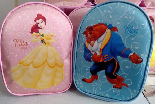 Mochila Personalizada a Bela e a Fera