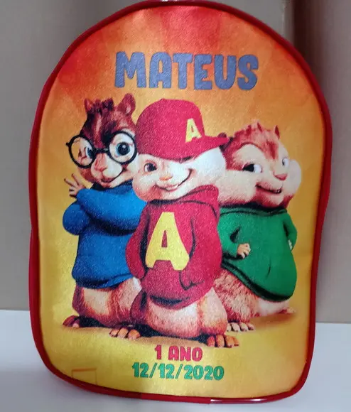 Mochila Personalizada Alvim e os Esquilos