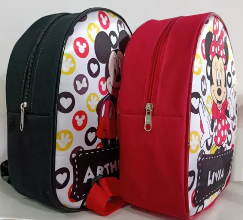 Mochila Personalizada Mickey e Minnie
