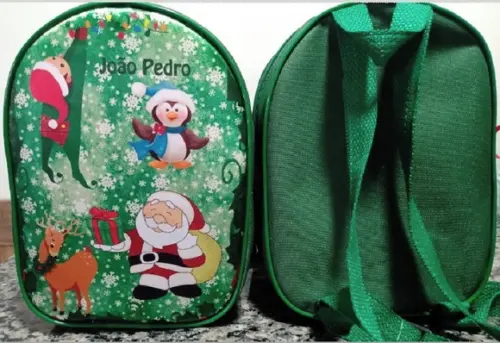 Mochila Personalizada Natal - Papai Noel