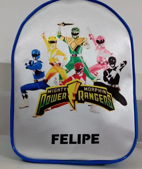 Mochila Personalizada Power Rangers