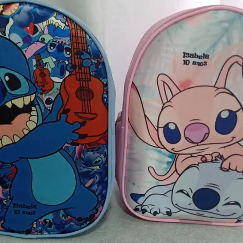 Mochila Stitch e Angel