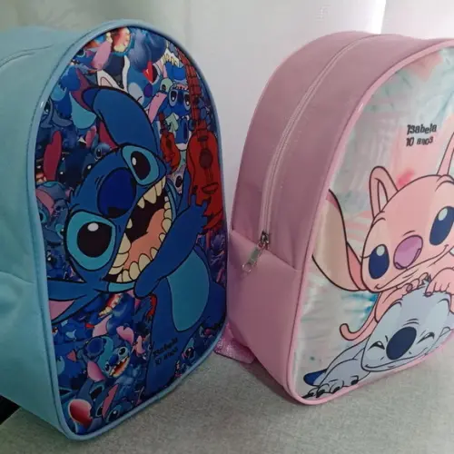 Mochila Stitch e Angel
