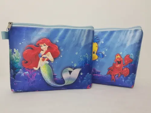 Necessaire Personalizada Pequena Sereia 21x17