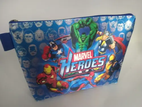 Necessaire Personalizada Super Heróis 21x17