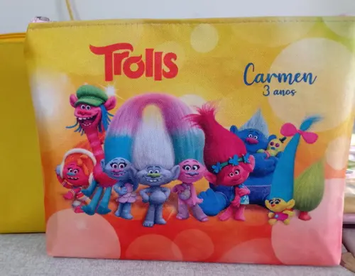 Necessaire Personalizada Trolls 21x17