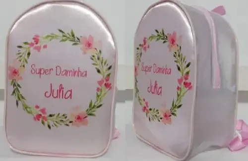 Mochila em Sarja Personalizada Pajens e Damas