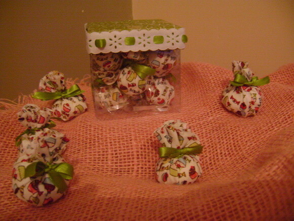 Caixa com saches