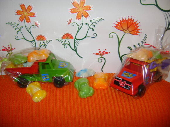 Caminhão com sabonetes