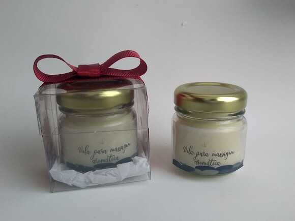 vela aromática para massagem corporal