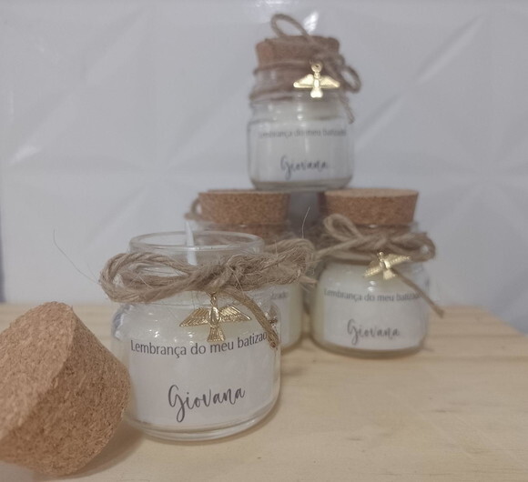 Vela Aromatizada No Vidro Com Rolha