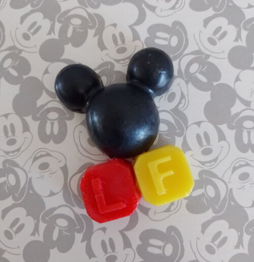 Cabeça do Mickey/minnie com Duas Letras