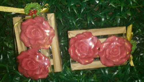 Dueto de rosas no pallet