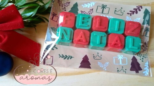 Sabonete Letrinhas Feliz Natal
