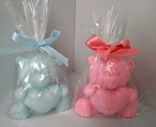 Sabonete urso com coração
