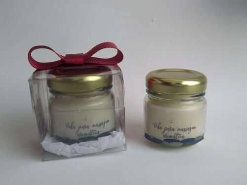 vela aromática para massagem corporal