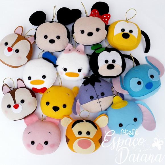 Kit 5 Pingentes Disney / Decoração de Natal / Decoração Disne