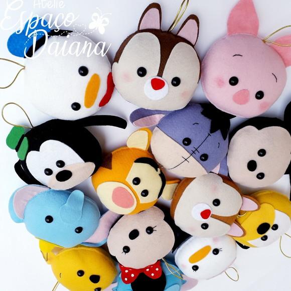 Kit 5 Pingentes Disney / Decoração de Natal / Decoração Disne
