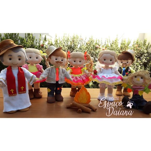 Bonecos Decoração Junina