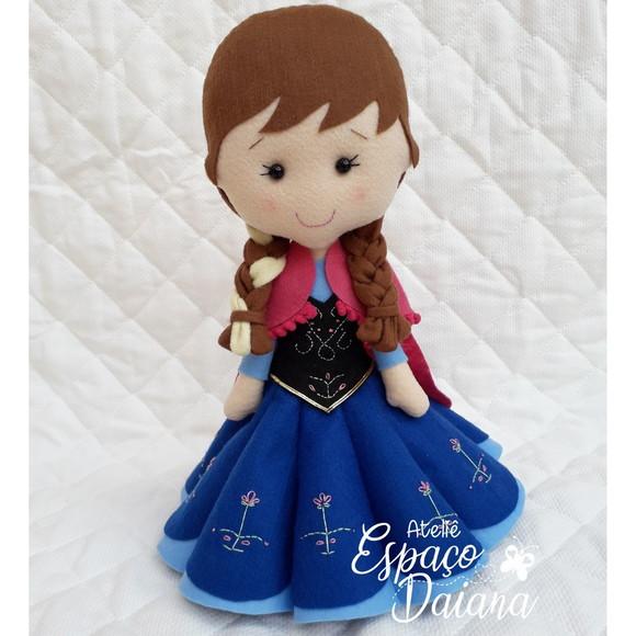 Anna Frozen em Feltro / Decoração Festa Infantil Frozen
