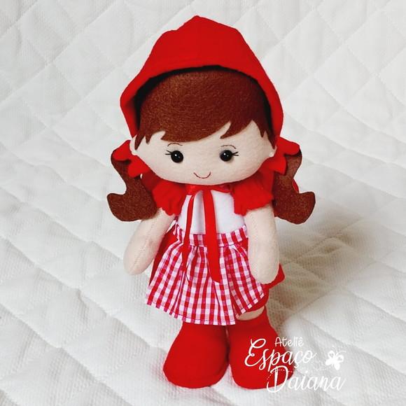 Chapeuzinho Vermelho e Lobo Mau em Feltro