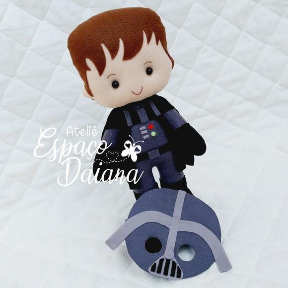 Darth Vader em Feltro - Personalizado Star Wars - Boneco personal