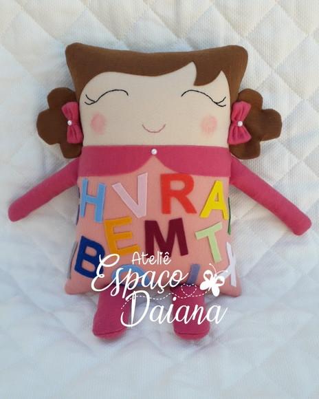 Menina Alfabeto em Feltro / Boneca pedagógica / Senhor Alfabeto