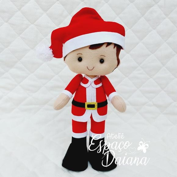 Menino Noel - Papai Noel em Feltro - Decoração de Natal