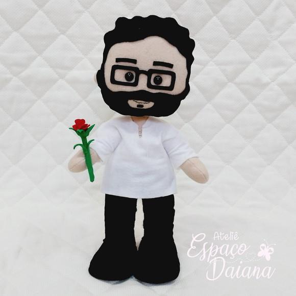 Renato Russo Boneco Personalizado em Feltro