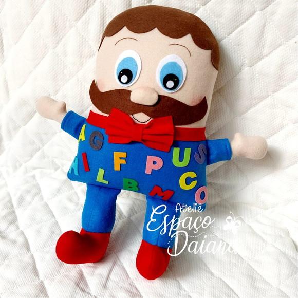 Senhor Alfabeto / Seu Alfabeto em Feltro / Boneco pedagógico
