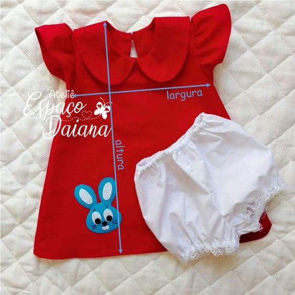 Vestido Mônica com Shortinho - 1 e 2
