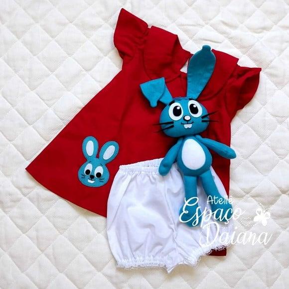 Vestido Mônica com Shortinho + Sansão