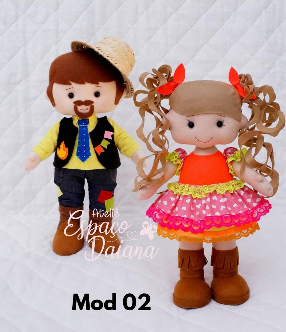 Casal Junino / Casal Caipira em Feltro