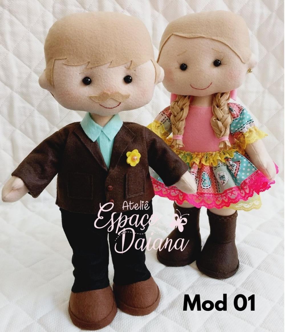 Casal Junino / Casal Caipira em Feltro