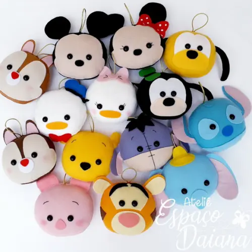 Kit 5 Pingentes Disney / Decoração de Natal / Decoração Disne