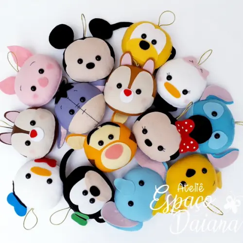 Kit 5 Pingentes Disney / Decoração de Natal / Decoração Disney